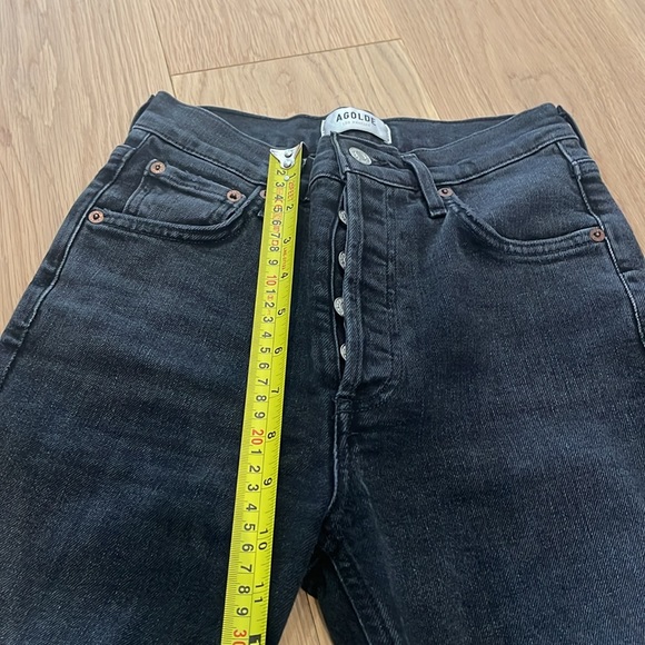 Agolde Nico Jeans - Black Ripped. Size 24 - Picture 9 of 10